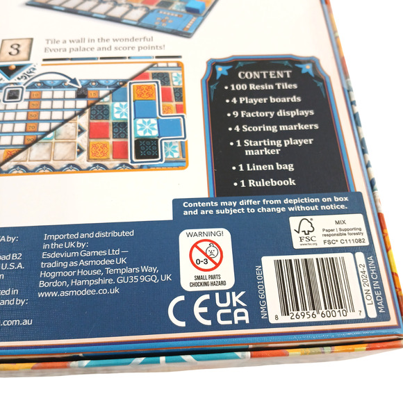 Azul Board Game by Plan B Games 2-4 Players 100 Resin Tiles ~ Kiesling NEW - Picture 9 of 11